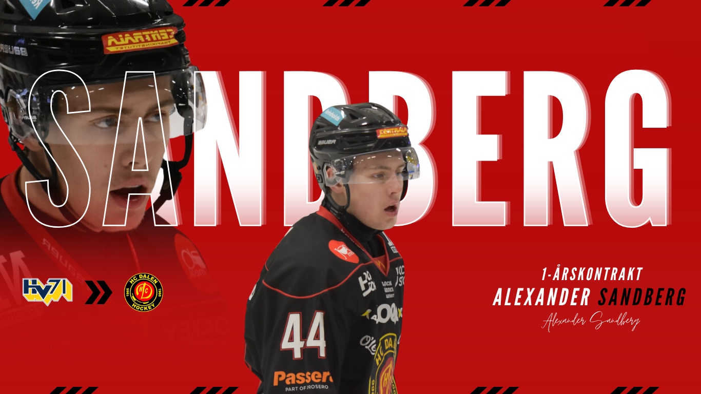 Alexander Sandberg är klar för HC Dalen! - Hockeyettan.se